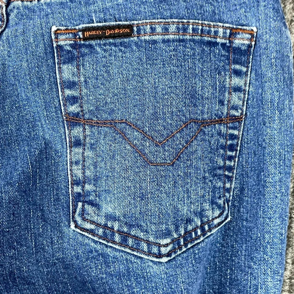Harley-Davidson Motorcycle Jeans Womens 10L Denim Straight Leg Biker Streetwear
